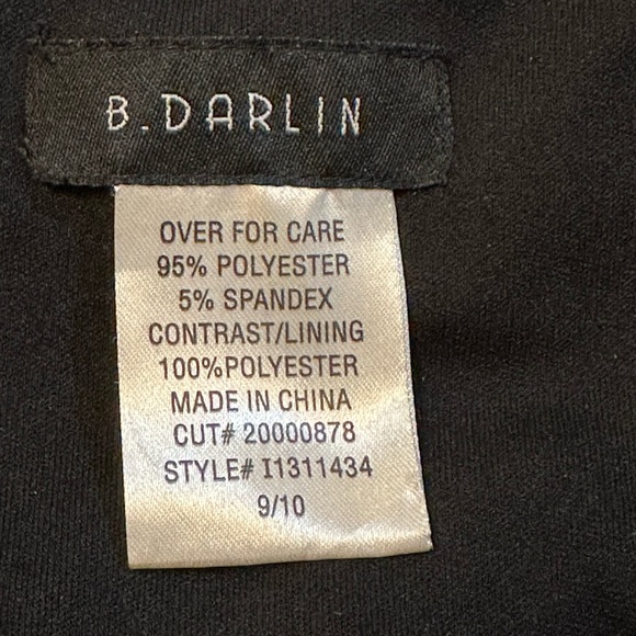 Black Sequin spaghetti strap Cocktail or formal dance mini‎ skirt Dress, sz 9/10 - Picture 9 of 10